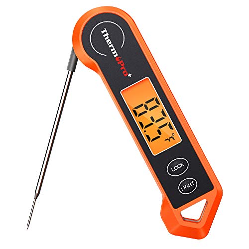 ThermoPro TP19H Waterproof Digital Meat Thermometer for Grilling with Ambidextrous Backlit and Motion Sensing Kitchen Cooking Food Thermometer for BBQ Grill Smoker Oil Fry Candy Thermometer