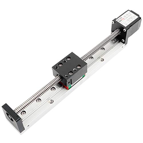 FUYU FSL30 Mini Linear Stage Actuator Small Slide Guide Rail CNC Screw Lead Motion Table Motorized Nema 11 Stepper Motor[150mm Stroke]