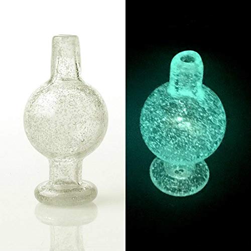 Kiwini New Luminous Glass Bubble Cap OD 26mm Cap (Green,1 Pack)