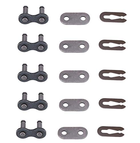 Podoy 415 Chain Black Master Link for 49-80cc 2-Stroke Motorized Bicycle Bike Gas Engine Parts( Pack of 5)