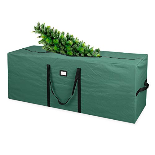 Primode Holiday Tree Storage Bag | Fits Up to 9 Ft. Tall Disassembled Tree | 25' Height X 20' Wide X 65' Long | Heavy Duty Storage Container, Constructed of Durable 600D Oxford Material (Green)