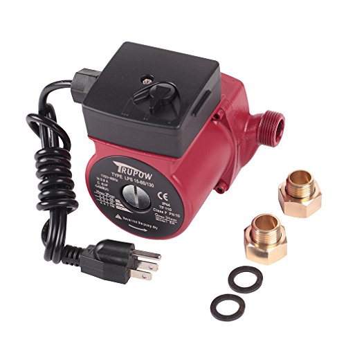 Trupow 3/4' NPT 110V Hot Water 3-Speed Circulation Pump Circulator Pump