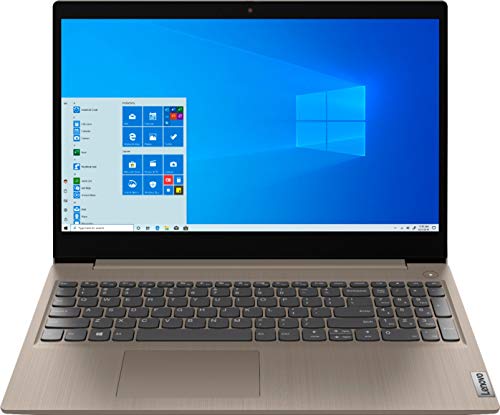 2020 Newest Lenovo IdeaPad 3 15' HD Touch Screen Laptop, Intel 10th Gen Dual-Core i3-1005G1 CPU, 8GB DDR4 RAM, 256GB PCI-e SSD, Webcam, WiFi 5, Bluetooth, Windows 10 S - Almond