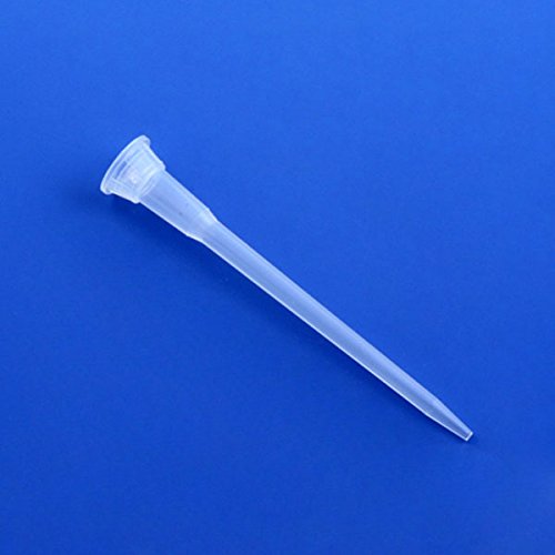 Globe Scientific Pipette Tips, Extended Length, Universal Fit Design, Volume 0.1-20 uL, Polypropylene, 45mm, 151145 (Case of 1000)