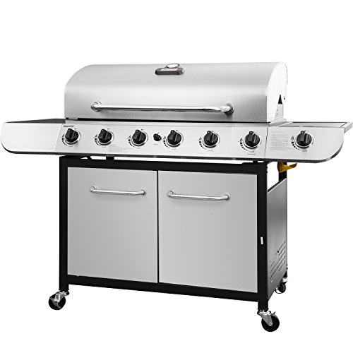 Royal Gourmet SG6002 Cabinet Propane Gas Grill, 6-Burner, Stainless Steel