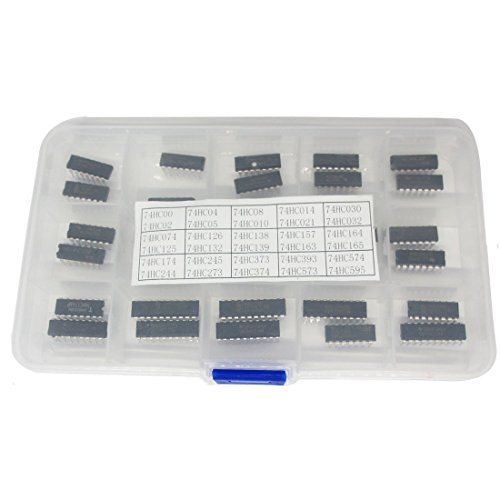 30 Types 74HC Series Logic IC Assortment Kit, High-Speed Si-Gate CMOS IC In Assortment Box