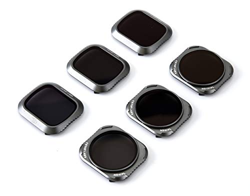 Lens Filters for DJI Mavic 2 Pro Camera Lens Set, Multi Coated Filters Pack Accessories (6 Pack) ND4, ND8, ND16, ND4/CPL, ND8/CPL, ND16/CPL, Upgraded: Works with Gimbal Cover