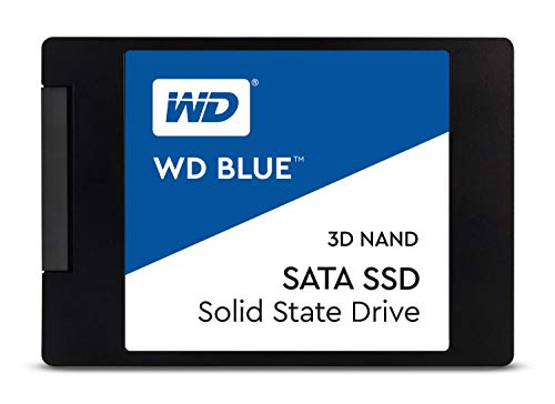 Western Digital 500GB WD Blue 3D NAND Internal PC SSD - SATA III 6 Gb/s, 2.5'/7mm, Up to 560 MB/s - WDS500G2B0A