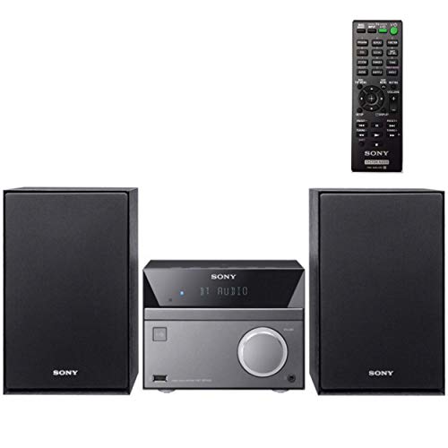 Sony Compact Stereo Sound System for House with Bluetooth Wireless Streaming NFC, Micro Hi-Fi 50W, CD/DVD Player with Separate Speakers, FM Radio, Mega Boost, USB Playback and Charge, Remote Control
