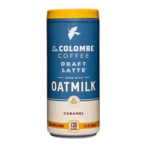 La Colombe Oatmilk Coffee - Caramel Draft Latte - 9 Fluid Ounce, 12 Count - Plant-Based, Dairy-Free - Made With Real Ingredients - Grab And Go Coffee