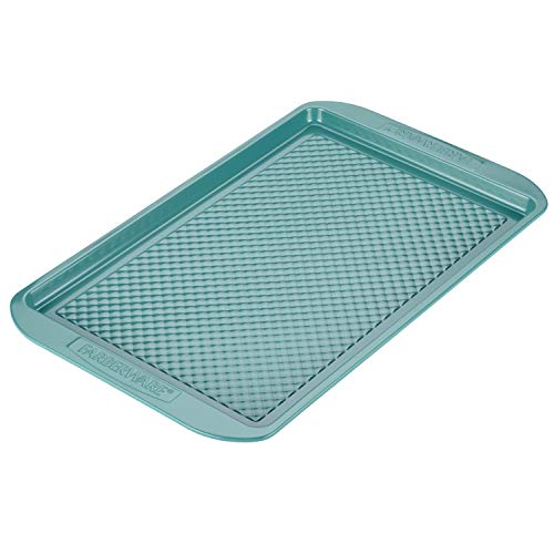 Farberware Ceramic Nonstick Bakeware, Nonstick Cookie Sheet / Baking Sheet - 11 Inch x 17 Inch, Aqua Blue