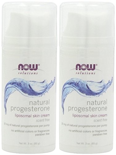 NOW Natural Progesterone Balancing Skin Cream - 3 oz. x 2 Bottles