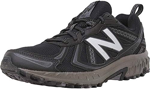 New Balance Men's 410 V5 Trail Running Shoe, Black/Thunder, 11 XW US