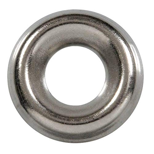 SNUG Fasteners (SNG574) 100 Qty #8 Stainless Steel Countersunk Washers | 304 SS Finishing Cup