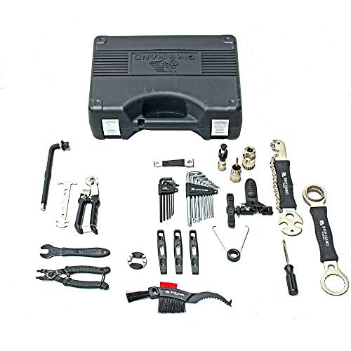 Bikehand Bike Bicycle Repair Tool Kit - Quality Tools Kit Set for Mountain Bike Road Bike Maintenance in a Neat Storage Case