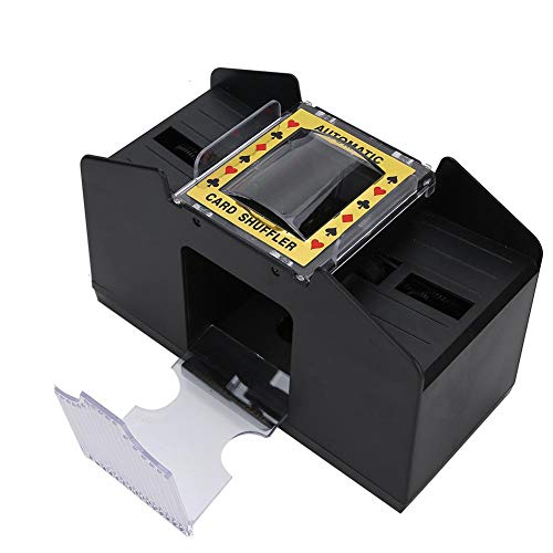 fosa1 Card Shuffler, 1-4 Decks Poker Shuffles Automatic Card Shuffler Machine Battery-Operated Electric Shuffler, Poker Equipment for Home Card Games, Poker, Rummy, Blackjack,etc