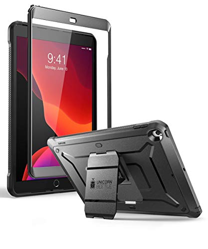 SUPCASE Unicorn Beetle Pro Series Case for iPad 10.2 (2020/2019), with Built-in Screen Protector Protective Case for iPad 8th Generation 2020/iPad 7th Generation 2019(Black)