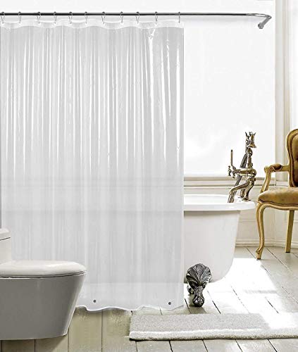 HARBOREST Shower Curtain Liner (72' x 72' Clear) - Waterproof 3-Gauge Lightweight for Bathroom Shower
