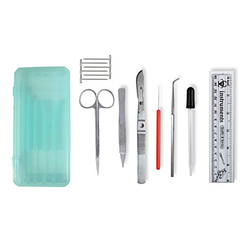 DR Instruments 61936PCT Precision Dissection Kit, Hard Plastic Case, Assorted Color