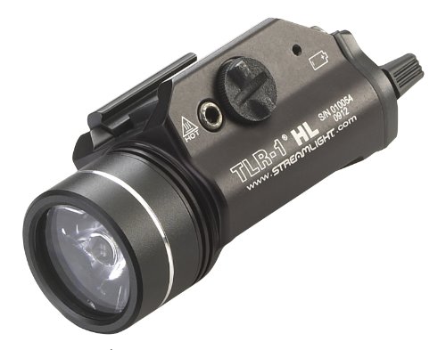 Streamlight 69260 TLR-1 HL 1000-Lumen Tactical Weapon Mount Light With Rail Locating Keys & Lithium Batteries, Black – Box Packaged