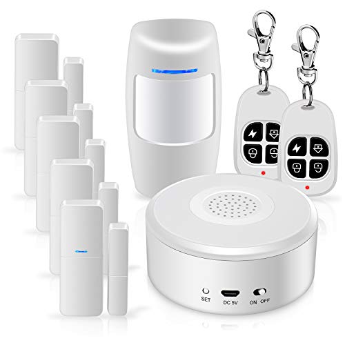 WiFi Alarm System Kit Smart Security System DIY No Monthly Fee Wireless with APP Push and Calling Alarms for Home Apartment