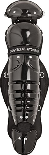 Rawlings Sporting Goods Catchers Players Series Youth Leg Guards, Black