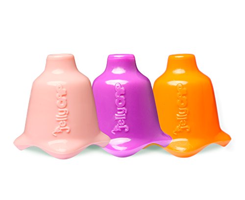 JellyCAP - One Drinking Cap, Any Bottle (3 Count) (Pink/Purple/Orange)
