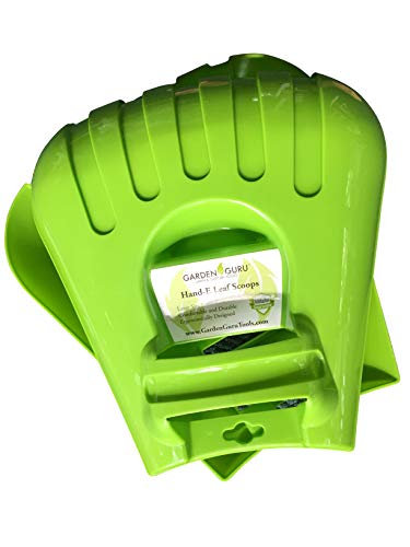Garden Guru Leaf Scoops Claws - Ergonomic, Large Hand Held Garden Rakes for Fast & Easy Leaf and Lawn Grass Removal