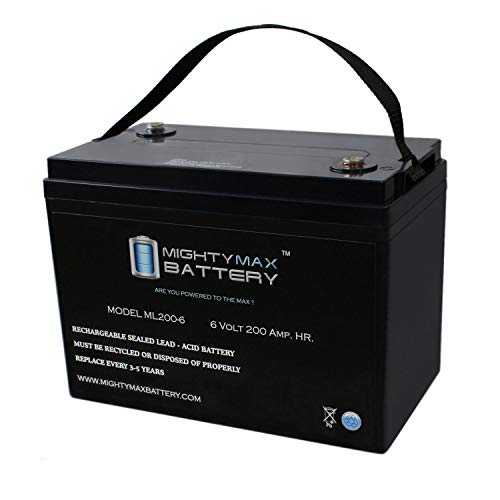 Mighty Max Battery 6V 200AH SLA Battery Replaces Camper Golf Cart RV Boat Solar Wind Brand Product