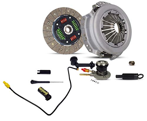 Clutch Kit Pre Filled Master And Slave Cylinders with Line Compatible With S10 Gmc Sonoma Base Ls Xtreme Sl Sle Sls Cab Pickup 1996-2003 2.2L L4 OHV (04-155S)