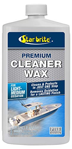 STAR BRITE One-Step Heavy Duty Cleaner Wax with PTEF - Removes Oxidation - Restores & Protects, 32 oz (089632P)