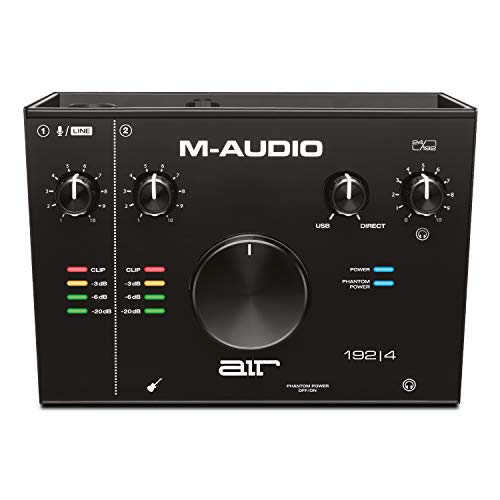 M-Audio AIR 192|4 — 2-In/2-Out USB Audio Interface with Recording Software from ProTools & Ableton Live, Plus Studio-Grade FX & Virtual Instruments