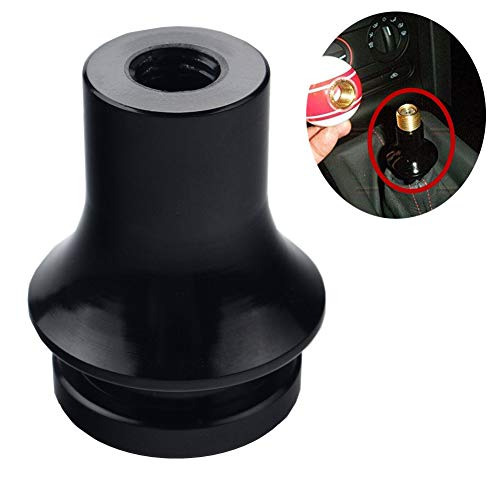 DEWHEL Shift KNOB Boot Retainer/Adapter for Manual Gear Shifter Lever 12X1.25 (Black)