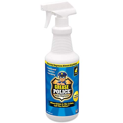 Grease Police Magic Degreaser by BulbHead - Super-Concentrated Degreaser and Cleaner Spray For Kitchen, Bathroom, and More - Emulsifies Grease & Grime on Contact, No Hard Work