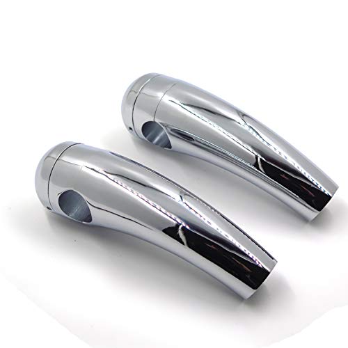 HTTMT MT030-002-1''-CD Custom Chrome 1 inch Handlebar 4.5 Inches Risers Handlebar Risers Compatible with Harley Davidson Yamaha Honda Suzuki Kawasaki