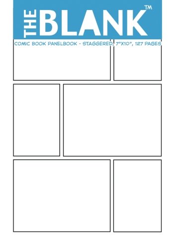 The Blank Comic Book Panelbook - Staggered, 7'x10', 127 Pages