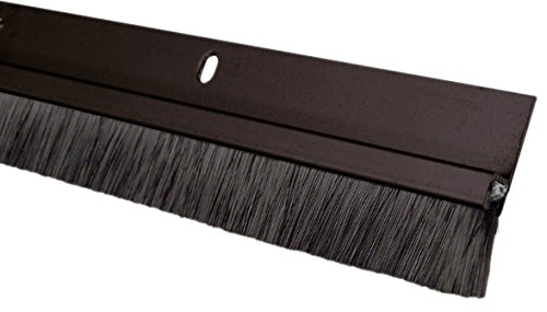 Pemko 085580 18062DNB36 Brush Seal - Meeting Stile, Dark Bronze with Black Brush Insert, 1' Width, 36' Length, Dark Bronze