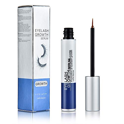 Eyelash Growth Serum, Lash Enhancers & Primers for Eyelash and Eyebrow, Rapid Growing Conditioner Treatment for Thicker, Stronger Lashes and Brow -5ml (Blue)