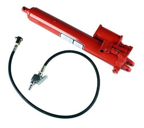 Dragway Tools 8 Ton Hydraulic and Air Long Ram for Engine Hoist Cherry Picker Shop Crane Jack