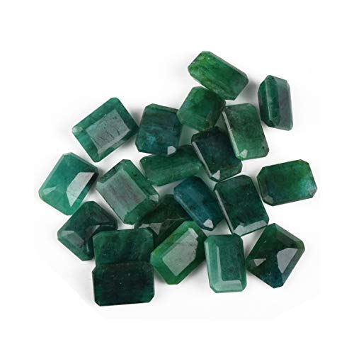 Zambian AAA++ Grade Green Emerald Approx 200 Cts. Fine 20 Pieces Natural Green Emerald Loose Gemstones Lot