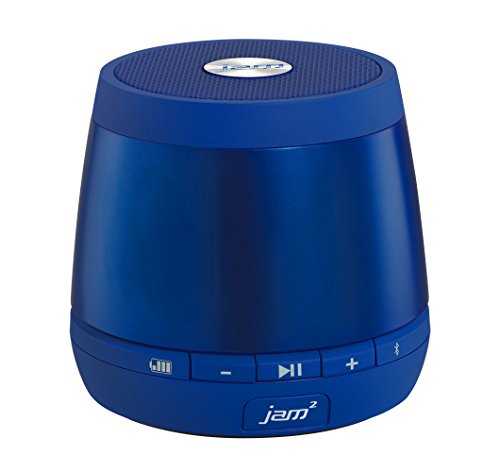 JAM Plus Portable Speaker, Pair 2 for Stereo Sound, Perfect for Travel, Kitchen, Office, Dorm Room, Incredible Sound, Small Speaker, iPhone, Android, Rechargeable Battery, HX-P240DL Dark Blue