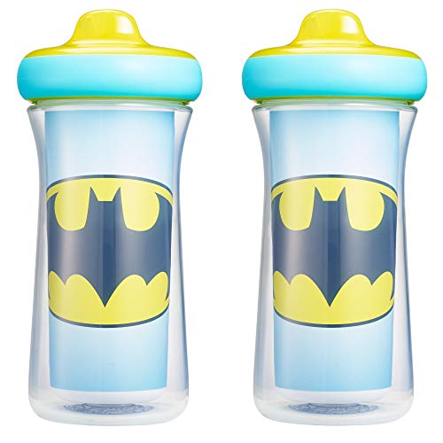 The First Years Batman Insulated Hard Spout Sippy Cups, 9 Ounce (Pack of 2)