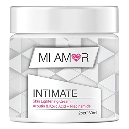 Premium Intimate Skin Lightening Cream - Mi Amor - Natural Whitening - Bleach your Buttocks, Privates, Knees, Elbows, Underarms, Thighs or Face (2oz)