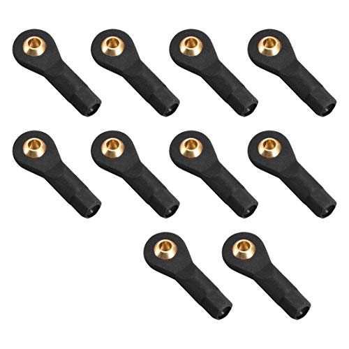 uxcell 10 Pcs M3 3.0xL27mm Lever Steering Linkage Tie Rod End Ball Head End without Screws and Nut for RC Car Helicopter