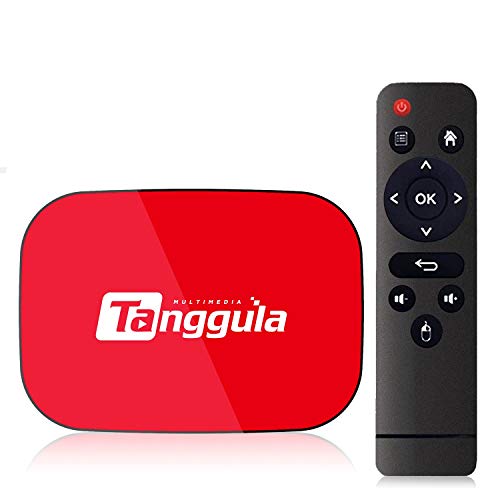 Android 9.0 TV Box,Android TV Box 4GB RAM 64GB ROM Amlogic Quad Core Cortex-A55 CPU Streaming Media Player Support 3D/Ultra HD 8K/Dual Band 2.4GHz/5GHz WiFi,USB 3.0 Smart TV Box