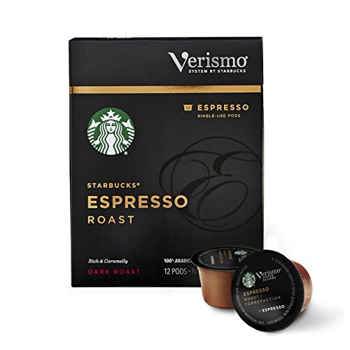 Starbucks Dark Roast Verismo Coffee Pods — Espresso Roast for Verismo Brewers — 6 boxes (72 pods total)