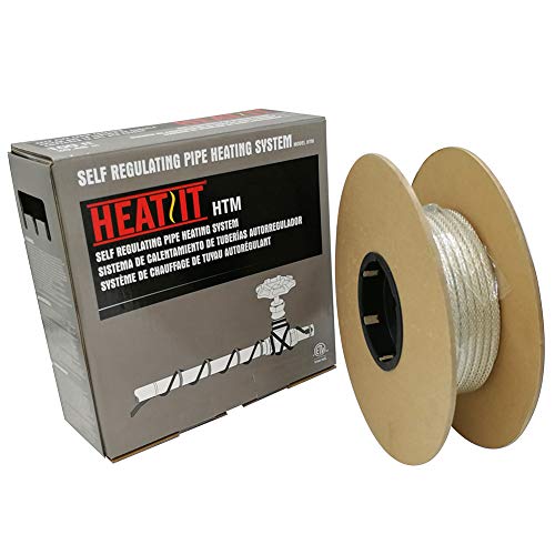 HEATIT Mobile Home 100-feet HEATIT HTM Braid Self Regulating heating cable Water Line Freeze Protection