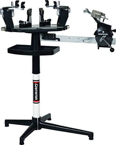 Gamma Professional 6004 Tennis Racquet Stringing Machine: Standing Racket String Machine, Tools and Accessories Included – Tennis, Squash, Badminton, 6pt SC Suspension Mounting System