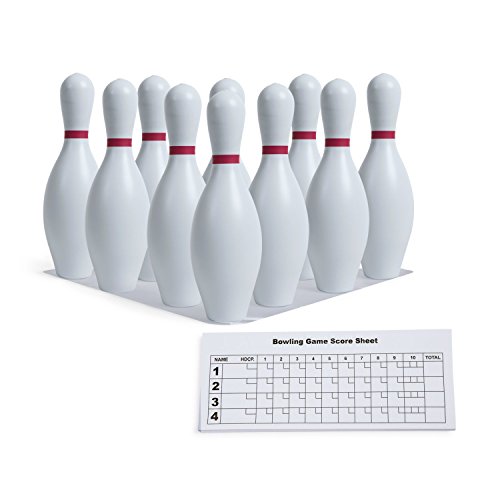 Champion Sports Plastic Bowling Pins: Set for Training & Kids Games
