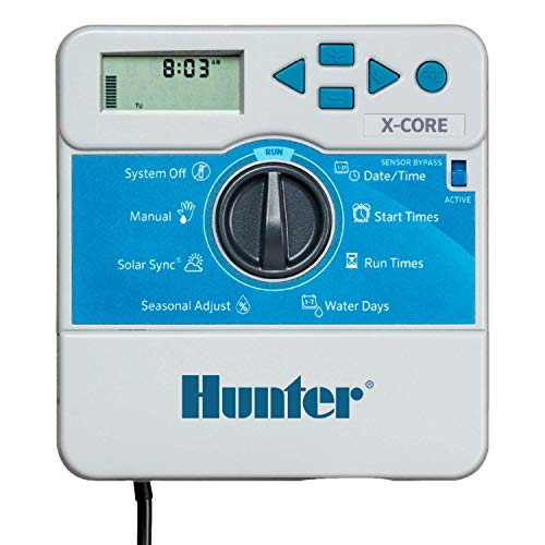 Hunter XC800I X-Core 8-Station Indoor Irrigation Controller, Small, Gray